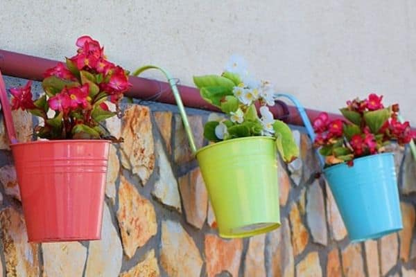 Space saving planters