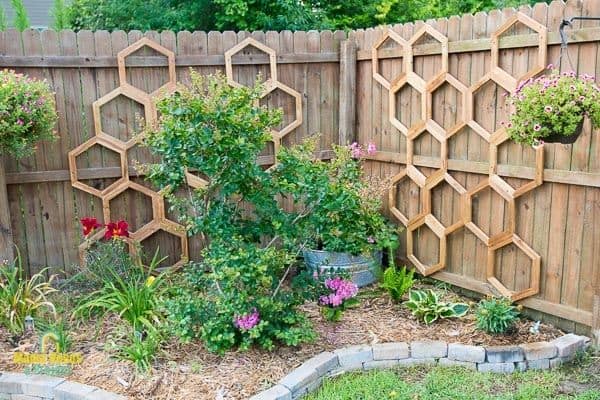 honeycomb fence trellis
