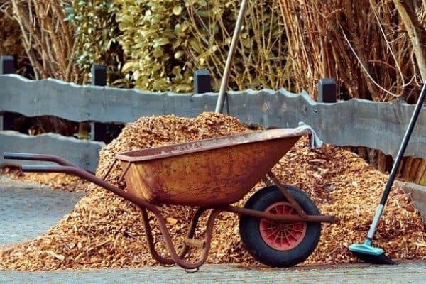 winter garden mulch