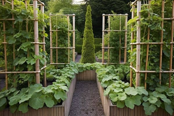 bamboo plant trellis