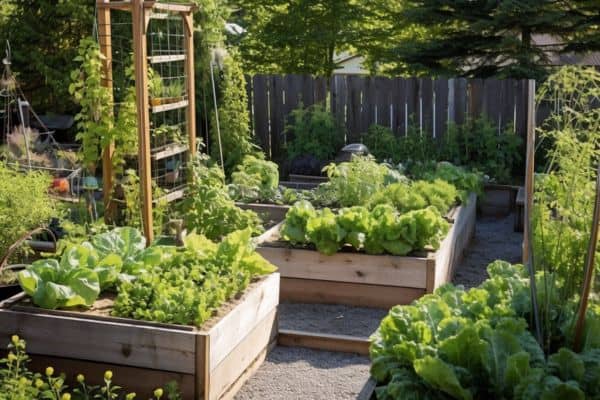 trellising vegetable garden