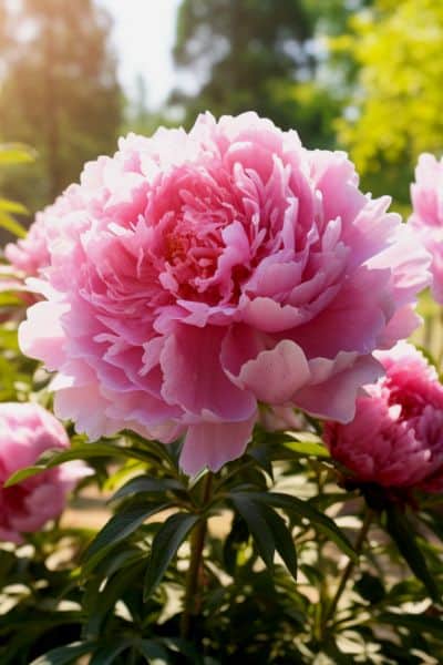 pink peony flower