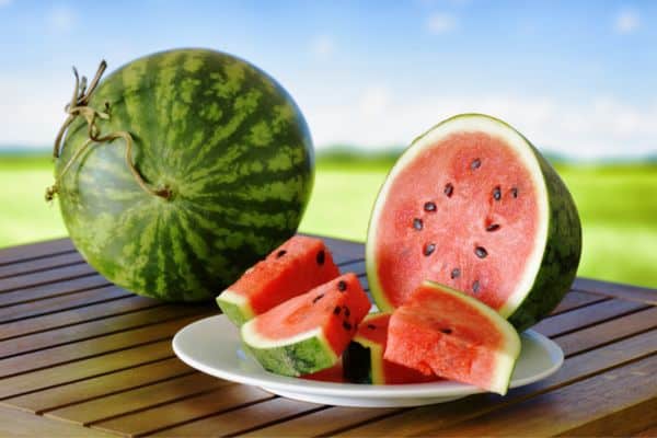 small watermelon sliced