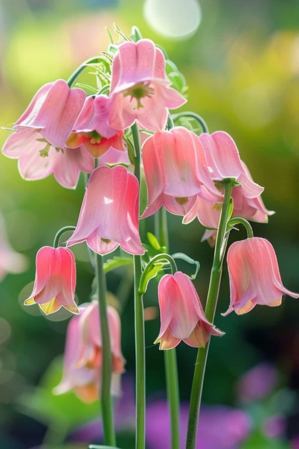 pink flowers shaped like bells